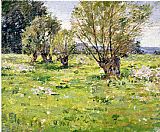 Theodore Robinson Willows and Wildflowers painting